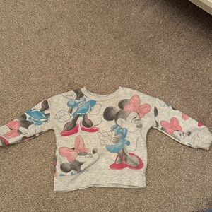 Disney Minnie Mouse Gray Sweatshirt